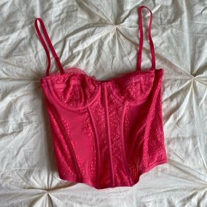 urban outfitters lace corset top